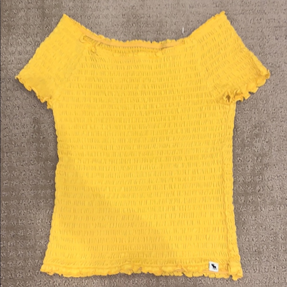 abercrombie off the shoulder shirt